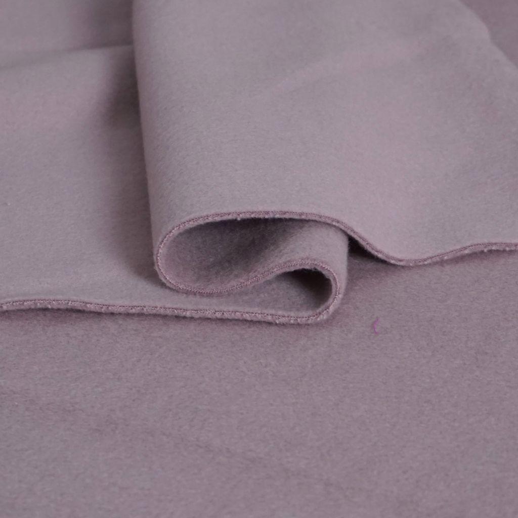 Baumwollfleece mauve pastell - BIO